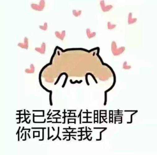我已经捂住眼睛了 你可以亲我了