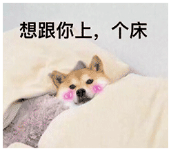 想跟你上，个床