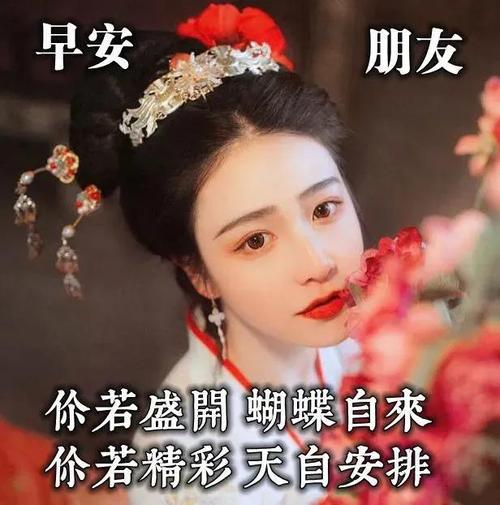 早安 朋友 价若盛開蝴蝶自来 价若精彩天自安排
