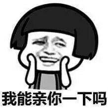 我能亲你一下吗-老司机撩妹表情包下载