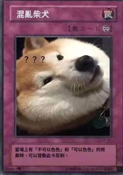 混乳柴犬 當場上有「不可以色色」和「可以色色」的效 果時，可以發動此卡反制。
