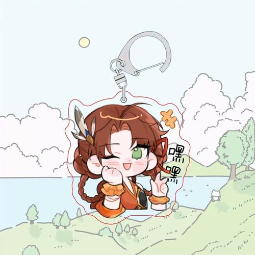 代号鸢游戏角色钥匙扣-黑黑周边孙策傅融刘辩袁基陈登可爱弹簧摇摇乐