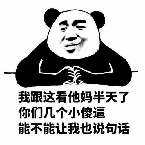 我跟这看他妈半天了 你们几个小傻逼 能不能让我也说句话