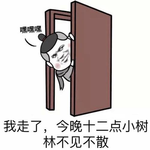 嘿嘿嘿 我走了，今晚十二点小树 林不见不散