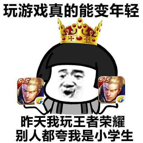 玩游戏真的能变年轻 5v5 5v5 昨天我玩王者荣耀 别人都夸我是小学生