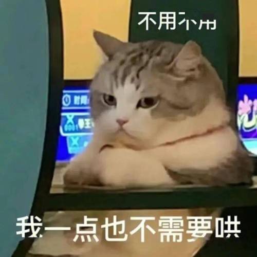 不用不用 我一点也不需要哄