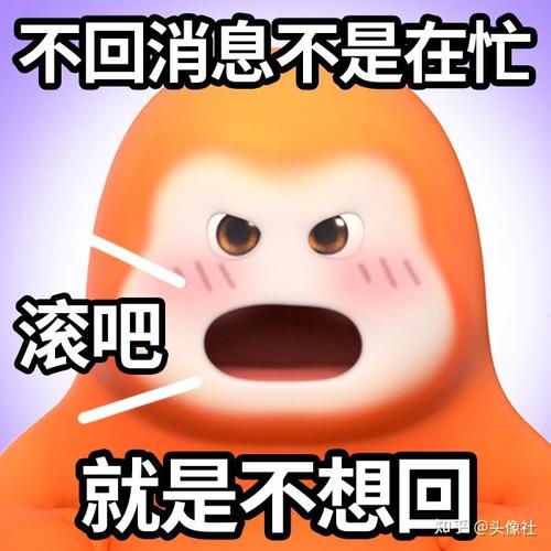 不回消息不是在忙 滚吧 就是不想回 @头像社