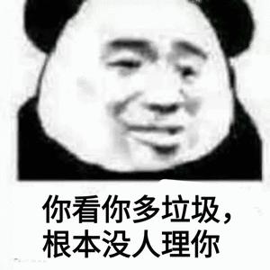 你看你多垃圾， 根本没人理你