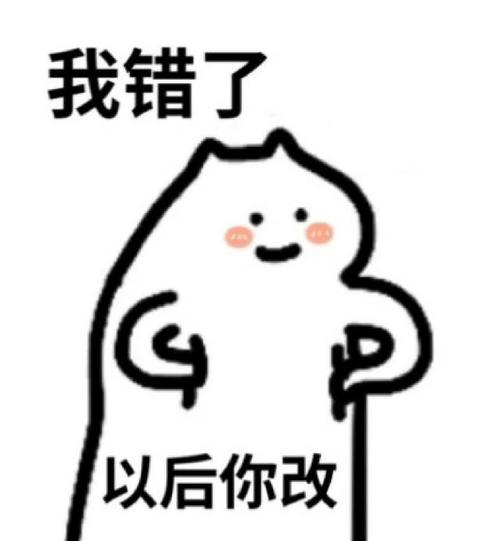 我错了 以后你改