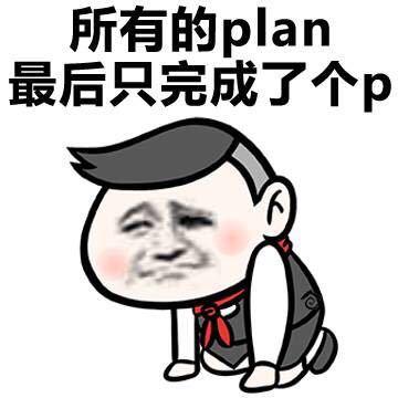 所有的plan 最后只完成了个p