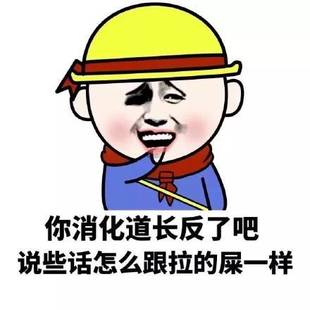 你消化道长反了吧 说些话怎么跟拉的屎一样
