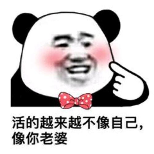 活的越来越不像自己， 像你老婆
