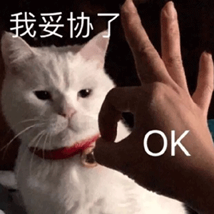我妥协了 OK