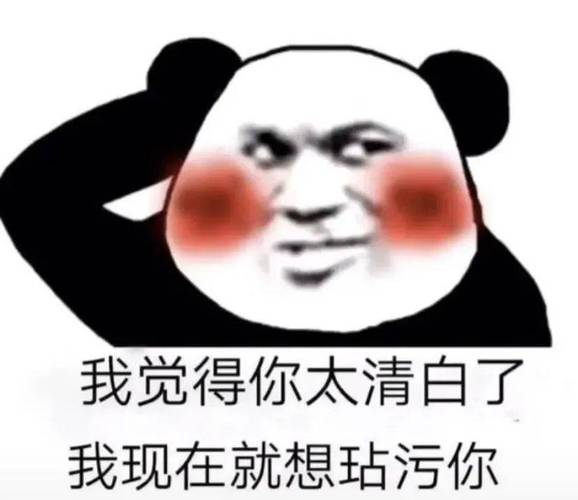 我觉得你太清白了 我现在就想玷污你