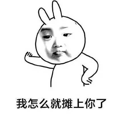 我怎么就摊上你了