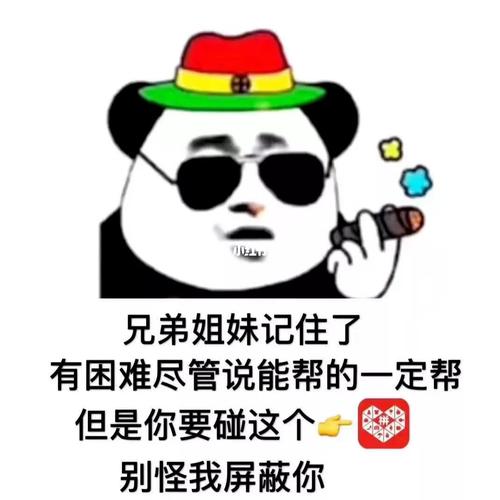 兄弟姐妹记住了 有困难尽管说能帮的一定帮 但是你要碰这个 别怪我屏蔽你