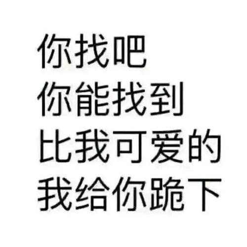 你找吧 你能找到 比我可爱的 我给你跪下