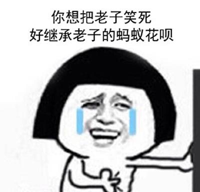 你想把老子笑死 好继承老子的蚂蚁花呗