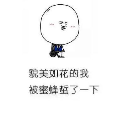 貌美如花的我 被蜜蜂蜇了一下