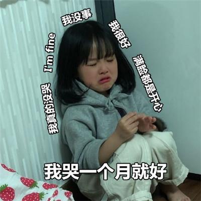 我没事 我爱的没哭I'mfine 我哭一个月就好