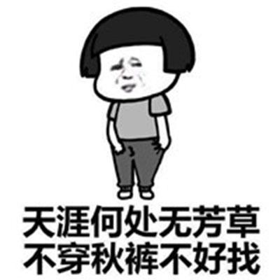 天涯何处无芳草 不穿秋裤不好找