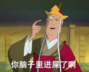 你脑子里进屎了啊