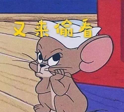 又来偷看