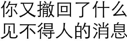 你又撤回了什么 见不得人的消息