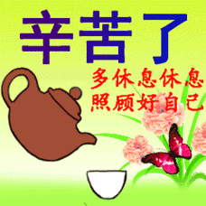 辛苦了 多休息休息 照顾好自己