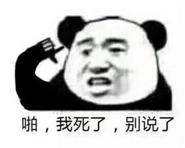 啪，我死了，别说了