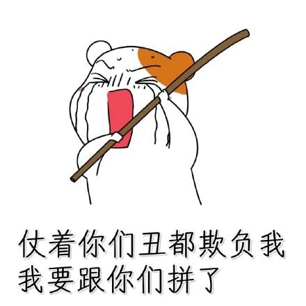 仗着你们丑都欺负我 我要跟你们拼了