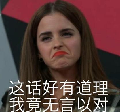 这话好有道理 我竟无言以对