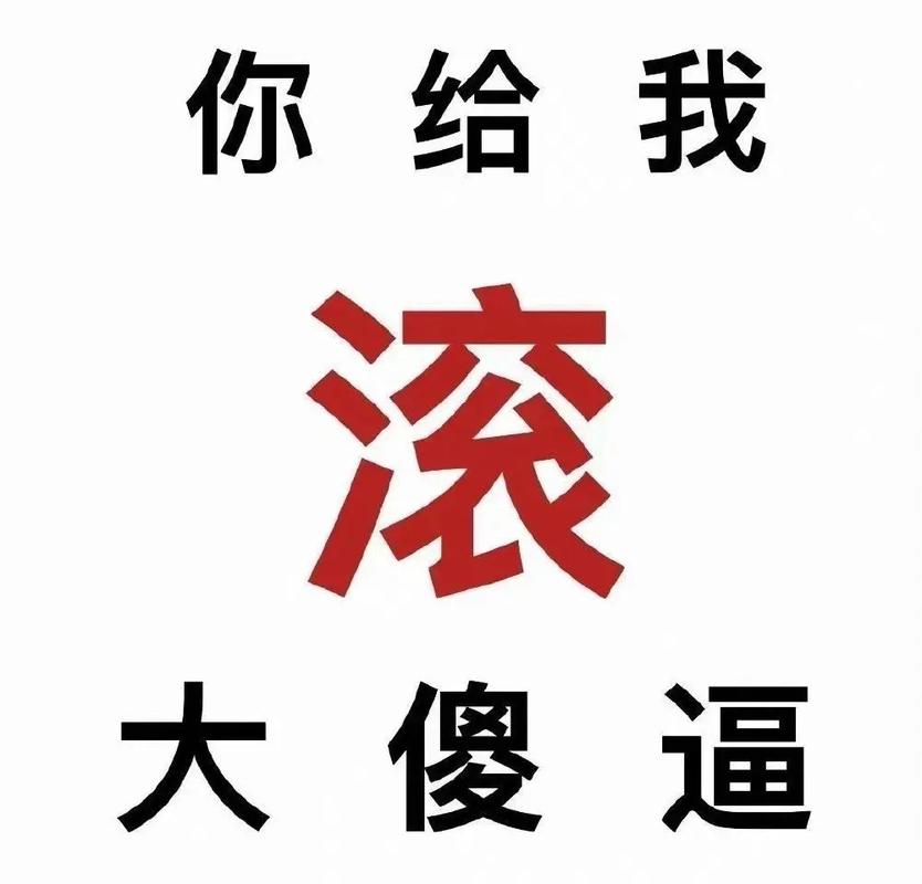 你给我 滚 大 傻 逼