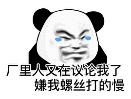 里人又在议论我了 嫌我螺丝打的慢