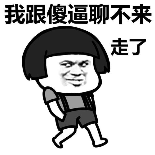 我跟傻逼聊不来 走了