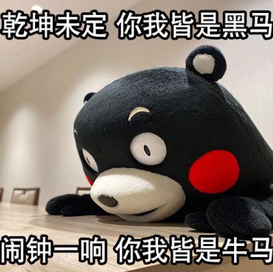 乾坤未定你我皆是黑马 闹钟一响你我皆是牛马