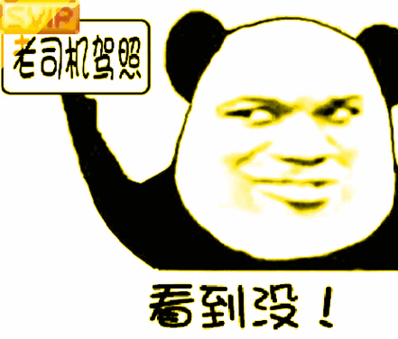 老司机驾照 看到没！
