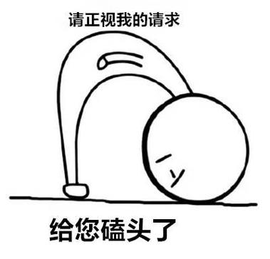 请正视我的请求 给您磕头了