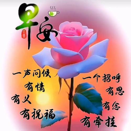 安 一声问候 一个招呼 有情 有恩 有义 有念 有祝福 有牵挂