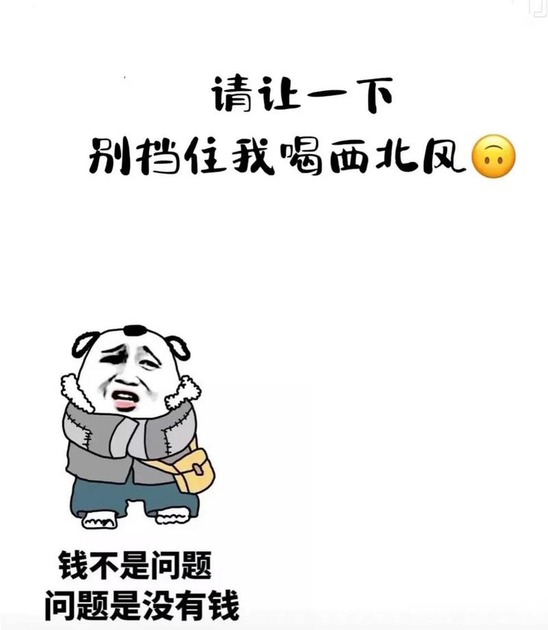 请让一下 别挡住我喝西北风 钱不是问题 问题是没有钱