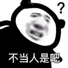 不当人是吧