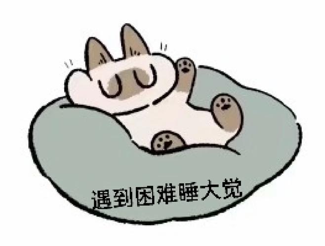 遇到困难睡大觉