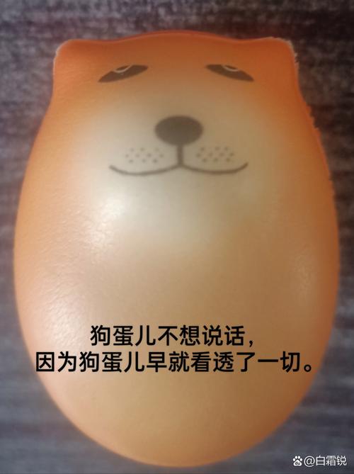 狗蛋儿不想说话， 因为狗蛋儿早就看透了一切。 @白霜锐