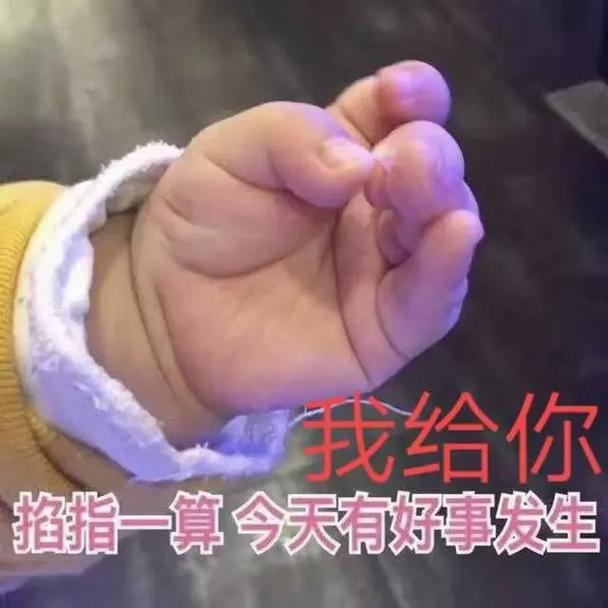 我给你 拍指一算今天有好事发生