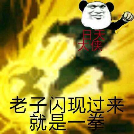天侠 老子闪现过来 就是一拳