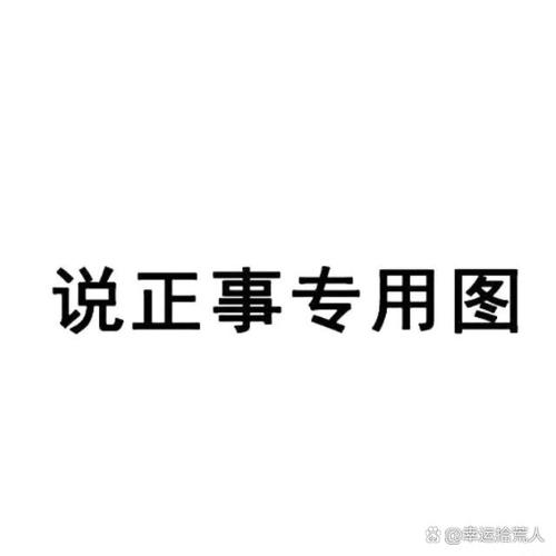 说正事专用图 @幸运拾荒人