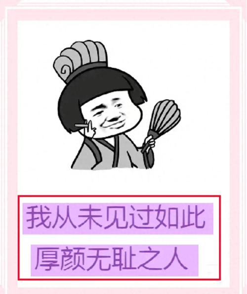 我从未见过如此 厚颜无耻之人