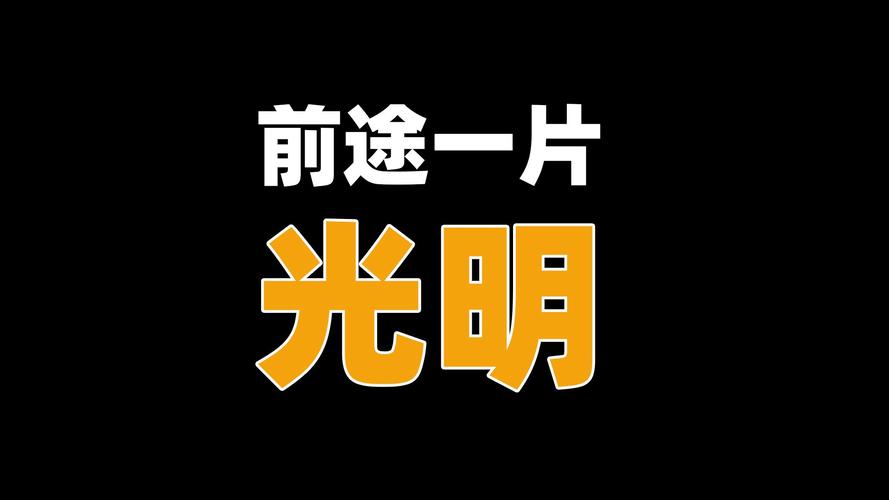 前途一片 光明