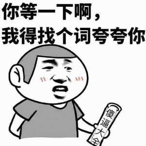 你等一下啊， 我得找个词夸夸你