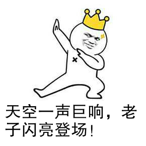 天空一声巨响，老 子闪亮登场！
